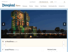 Tablet Screenshot of disneylandnews.com